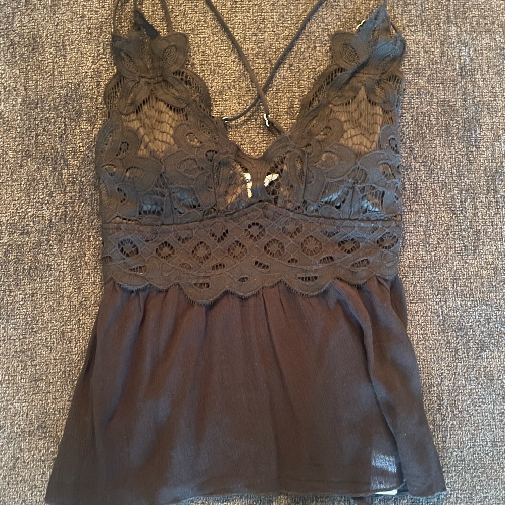 Black tank top, brand Charlotte Russe, never used